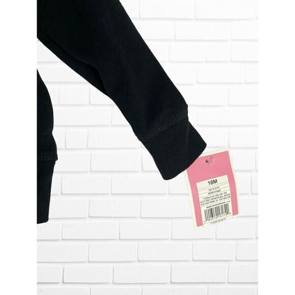 Circo Black Cat Girls Hoodie Jacket Kitty Size 18M Halloween - Picture 2 of 8